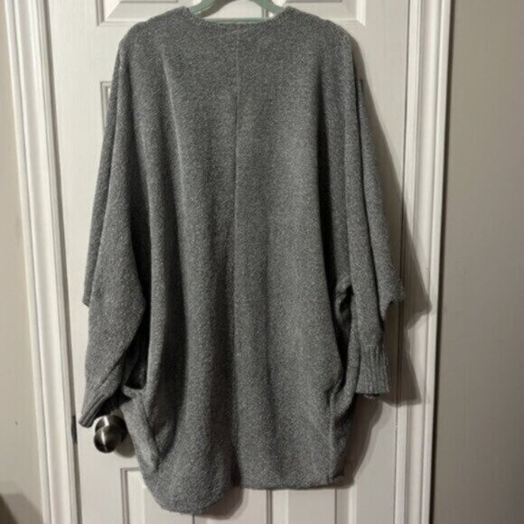 2021 Disney Parks Holiday Minnie Mouse Sweater Cardigan Soft Silver Chenille Med - Picture 6 of 11